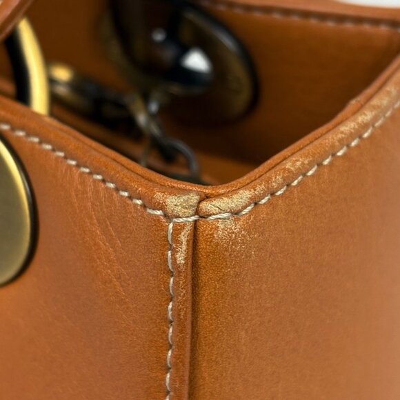 Dior Christian Handbag Leather Brown - Picture 4 of 9